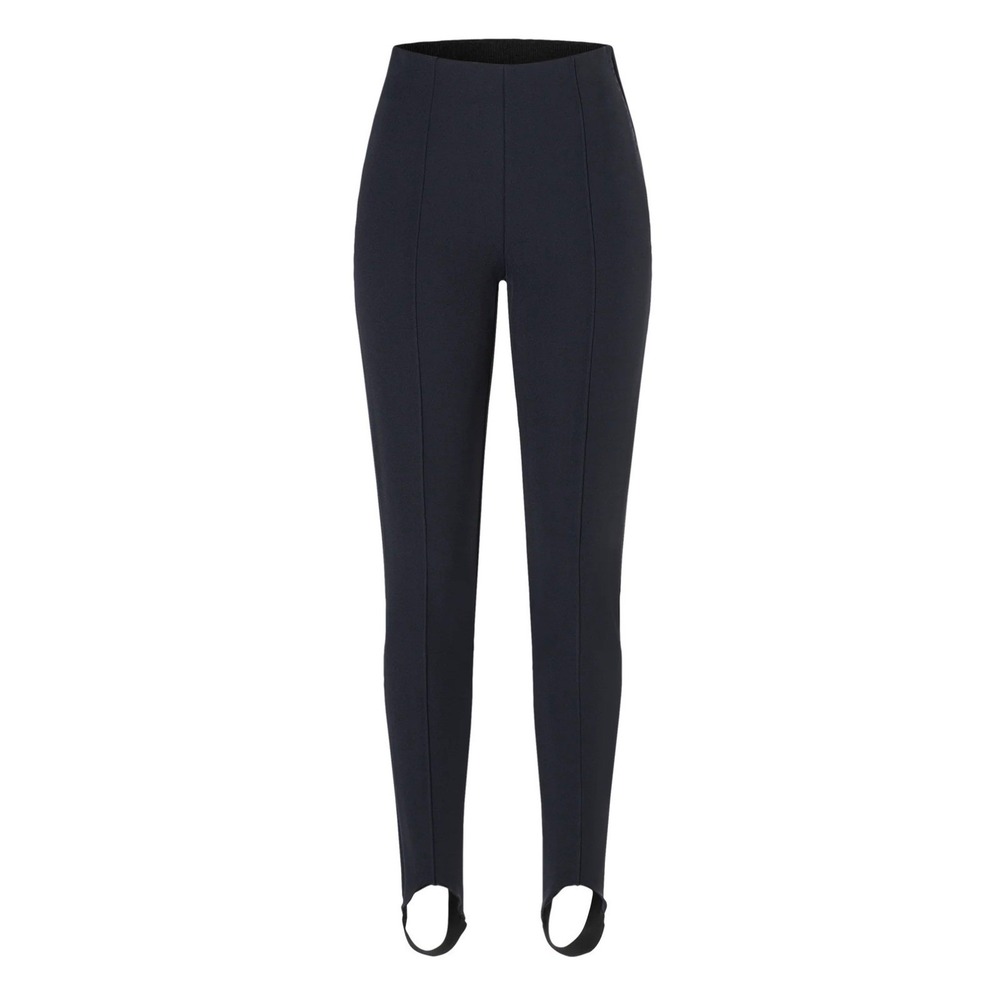 BOGNER ELAINE Navy Blue Stirrup Pants Skinny Fit Side Zip XS US 4 NWT